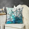 thumbnail image 2 of Throw Pillow Covers Ocean Sketch Seabirds Modern Square Pillowcase for Home Decor Sofa Car Bedroom Pillow case, 2 of 5