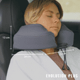 thumbnail image 3 of Cabeau Evolution Plus Memory Foam Neck Pillow with Soft, Cooling Cover & Travel Case, Slate Grey, 3 of 6