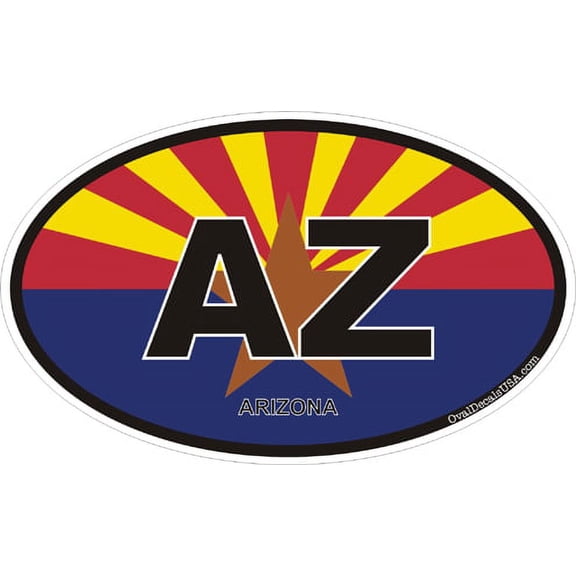 3.8 Inch Arizona State Decal Sticker