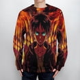 thumbnail image 4 of Attack On Titan Unisex Sweater Long Sleeve Fall Casual Crewneck Tops Pullover Active Streetwear Fashion Sweatshirt XL, 4 of 6