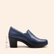 thumbnail image 2 of Zapatos de Tacón Bajo y Grueso para Mujer DREAM PAIRS en Azul Marino Talla 6, 2 of 8