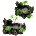 thumbnail image 4 of Flmtop Aquarium Simulated Basin Turtle Lizard Climbing Pet Food Bowl Fish Tank Decor, 4 of 9