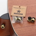 thumbnail image 3 of 2 Pcs Guitar Strap Button Locks Secure Screw Bass Ukulele Belt Buckle Buttons, 3 of 8