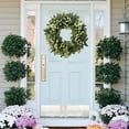 thumbnail image 7 of 19.6in Christmas Wreath Artificial Wreath for Front Door Home Farmhouse Decorations Faux Green Winter Wreath for Window Indoor Outdoor, 7 of 7