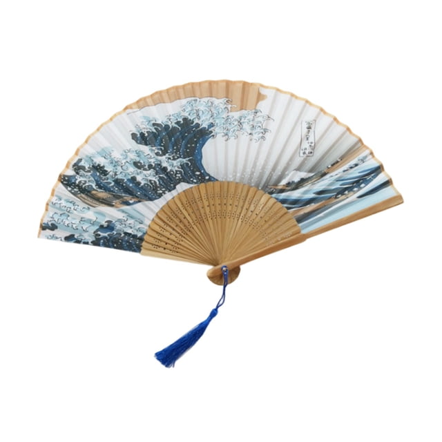 Taichi Handheld Fan Japanese Fan Vintage Style Pattern Handheld Folding Fan Chinese Folding Fan for Party Birthday Attachments