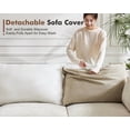 thumbnail image 5 of JULY'S SONG 134.6" Luxury Sectional Sofa Set, Cloud Couch Modular Sectionals for Living Room, Comfy L Shaped Couches and Sofas with Movable Storage Ottoman - Beige, 5 of 10