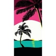 thumbnail image 3 of Edwins, Hugo 11x18 Black Modern Framed Museum Art Print Titled - Pink Sunset Surf Panel, 3 of 5