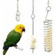 thumbnail image 1 of Comedero para pájaros, paquete de 2 comederos para pájaros al aire libre, dispensador de bolas de acero inoxidable para tetas de pájaros, accesorios para jaulas de pájaros, herramienta para frutas y, 1 of 1