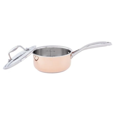 Copper Tri Ply - COPPER TRI-PLY PROFESSIONAL 1.5QT COVERED SAUCEPAN