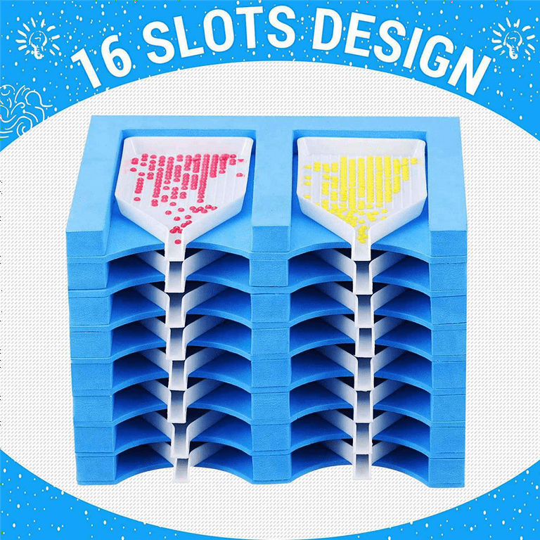 2X 16 Slots Tray Organizer Accessories Tray Tools Kits