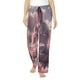 thumbnail image 1 of Balery Pink Lotus Buddha Pantalones de pijama para mujer, pijamas ultraligeros, pantalones de estar por casa-Medium, 1 of 6
