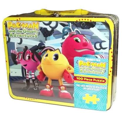 100 Piece Toy - Pac-Man and the Ghostly Adventures Group 100 Piece Puzzle Tin By Pressman Toy Corp Ship from US