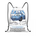 thumbnail image 3 of Mochila con cordón de Cars Galaxy de Lightning Mcqueen, bolsa deportiva para gimnasio, bolsa con cordón para yoga, 3 of 5