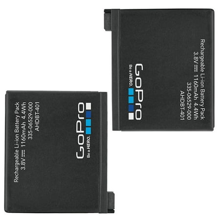 2 GoPro Genuine Original Rechargeable Battery for HERO4 Black Silver Hero 4
