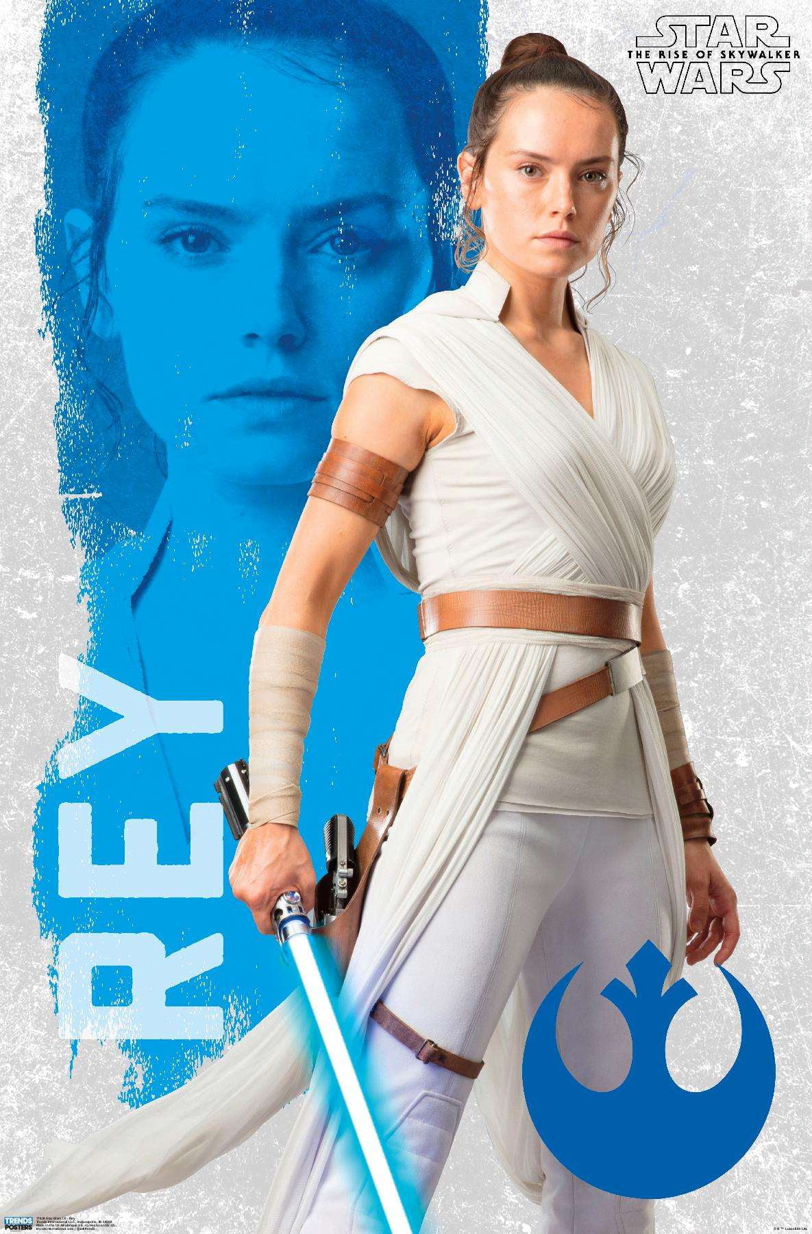 Star Wars The Rise Of Skywalker Rey Wall Poster, 22.375" x 34"