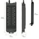 thumbnail image 1 of Tira de alimentación protectora contra sobretensiones 16 en 1 con 10 tomas de corriente alterna y 6 puertos USB (4 USB-A/2 USB-C), carga rápida PD de 18W, 2400W/12A, certificado de seguridad ETL, 1 of 10