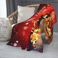 thumbnail image 2 of PHELIKA Merry Christmas Happy New Year 04 All Season Soft Throw Blanket Lightweight Flannel Fleece Blankets 50" x 60", 2 of 8