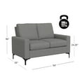thumbnail image 6 of Hillsdale Furniture Matthew Upholstered Loveseat, Smoke, 6 of 10