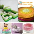 thumbnail image 3 of AIGIA T-Shirt Yarn Elastic Fabric Crochet Cloth Yarn Thick Knitting Yarn for Hand DIY Bag Blanket Cushion Crocheting Projects( 2/4/6PCS ), 3 of 7