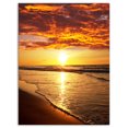 thumbnail image 2 of Soleil Jaune Vif et Vagues Calmes - Impression sur Toile Paysage Marin, 2 of 3