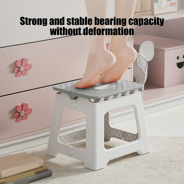 Foldable Plastic Stool - Portable, Lightweight Camping & Home
