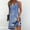 Blue#4, variant on Viikei Dresses for Women Summer Casual Boho Dress,Flowy Chiffon Short Sleeve Dress,2025 New Women's Printed V-neck Chest Button Sleeveless Dress Pink S