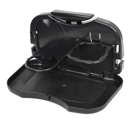 - Durable Plastic Folding Truck Auto Back Car Cup Holder Stand for Meal Drink Beverage Black