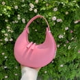 thumbnail image 3 of Half Moon Commute Bag Fashion Underarm Hobo Bag Solid Color for Weekend Vacation, 3 of 10