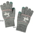 thumbnail image 6 of 1 Pair Winter Women Gloves Thicken Ridding Gloves Soft Cartoon Deer Pattern Knitted Gloves for Daily Life Christmas, 6 of 8