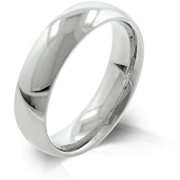 5mm High Polished Stainless Steel Wedding Band