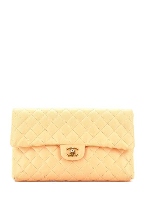 Pre-Owned Classic Flap Clutch Quilted Lambskin By Rebag