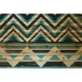 thumbnail image 3 of Marmont Hill - "Blue and Black" Painting Art Print on Natural Pine Wood, 3 of 5