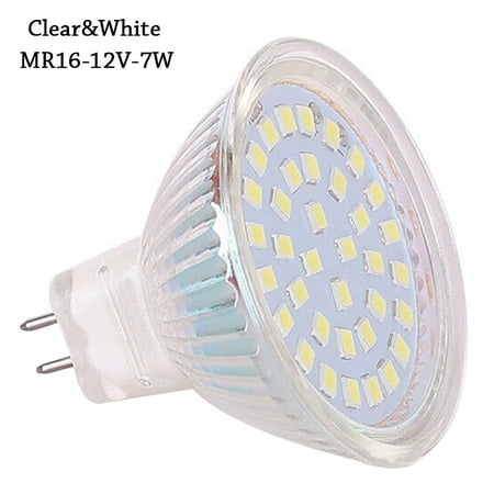 

MR16 Spotlights Downlight Natural Bulbs LED Spotlights Lamp Light Light Cup LED Spotlight Bulb CLEAR&WHITE MR16-12V-7W
