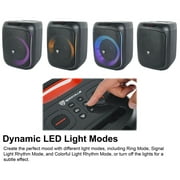 Rockville ROCKBOX PRO V2 6.5 150w Portable LED Party Bluetooth Speaker Mic In