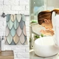 thumbnail image 7 of Yayeee 2 Pack Hand Towels for Bathroom 100% Cotton 16" x 28" Soft Absorbent Kitchen Towel, Green Art Pattern, 7 of 7