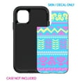 thumbnail image 2 of DistinctInk Custom SKIN / DECAL compatible with OtterBox Defender for iPhone 11 Pro (5.8" Screen) - Yellow Pink Blue Aztec Tribal, 2 of 5