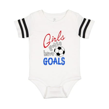 

Inktastic Girls Gotta Have Goals with Soccer Ball Gift Baby Boy or Baby Girl Bodysuit