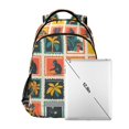thumbnail image 7 of FORMRS Unisex Backpack Elementary School Travel Bookbag with Reflective Stripes, Jungle Stamp, 7 of 7