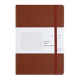 thumbnail image 1 of Carnet Horizontal, Carnet avec Ceinture Élastique, 188 Pages, Couverture Rigide - A5 148x 213CM, Pages Quadrillées, Café, 1 of 5