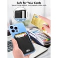 thumbnail image 5 of ExtreLife Strong Magnetic Phone Wallet, RFID Blocking, Magnetic Card Holder Compatible for iPhone 17/16/15/14/13/12 Series,4 Cards Holder, Black, 5 of 8