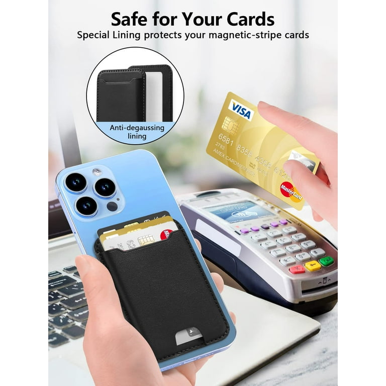 ESR Porte-Cartes Pour MagSafe Avec Fonction Localiser, Supportes 5 Cartes, Blocage RFID, Magnétisme Puissant Pour IPhone, Wallet Pour IPhone 17/16/15/14/13/12 Séries, Pas Pour 13/12 Mini, Marron