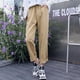 thumbnail image 5 of Video pequeño de tres estándares de tiro real Pantalones harén de nueve puntos ajustados y holgados de estilo coreano elegantes para mujer Pantalones casuales de rábano que combinan con todo, 5 of 6