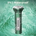 thumbnail image 6 of 4 in 1 Electric Razor for Men - Cordless Shaver Rotary for Shaving Face, Waterproof Wet Dry Razor with Nose Trimmer Sideburns Trimmer Face Cleaning Brush(Green), 6 of 8