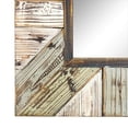 thumbnail image 4 of Head West Rustic Wood Plank Framed Farmhouse Rectangular Wall Mirror - 39.5" H x 27.5" L X 1.5" D, 4 of 9