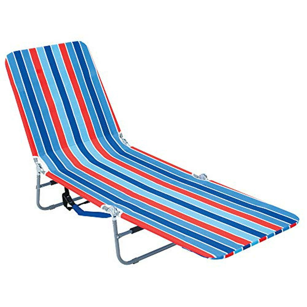 Rio Beach Portable Folding Backpack Beach Lounge Chair with Backpack Straps and Storage Pouch 