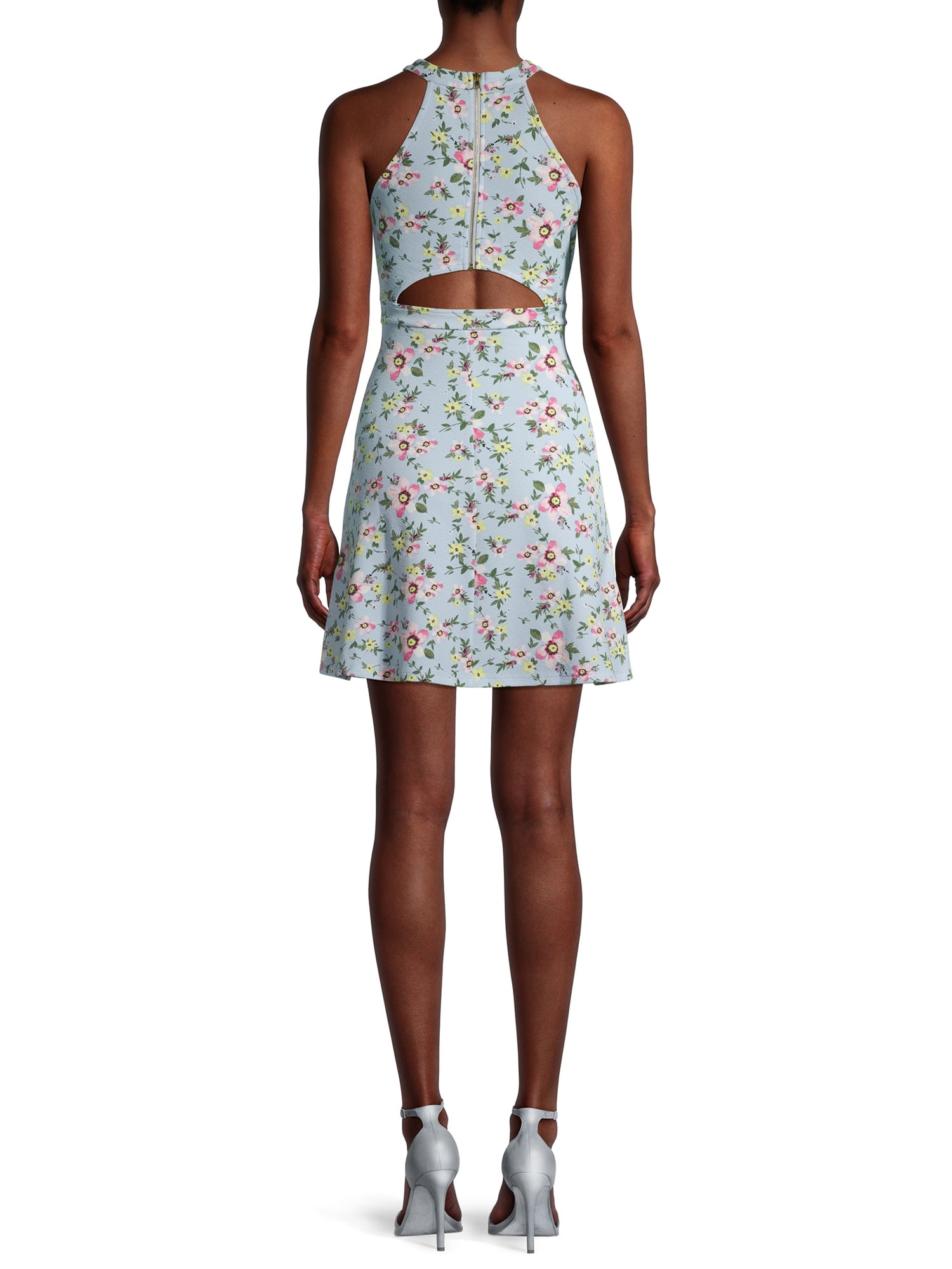 No Boundries Halter Neck Skater Dress - Walmart.com No Boundries Halter Neck Skater Dress - Walmart.com