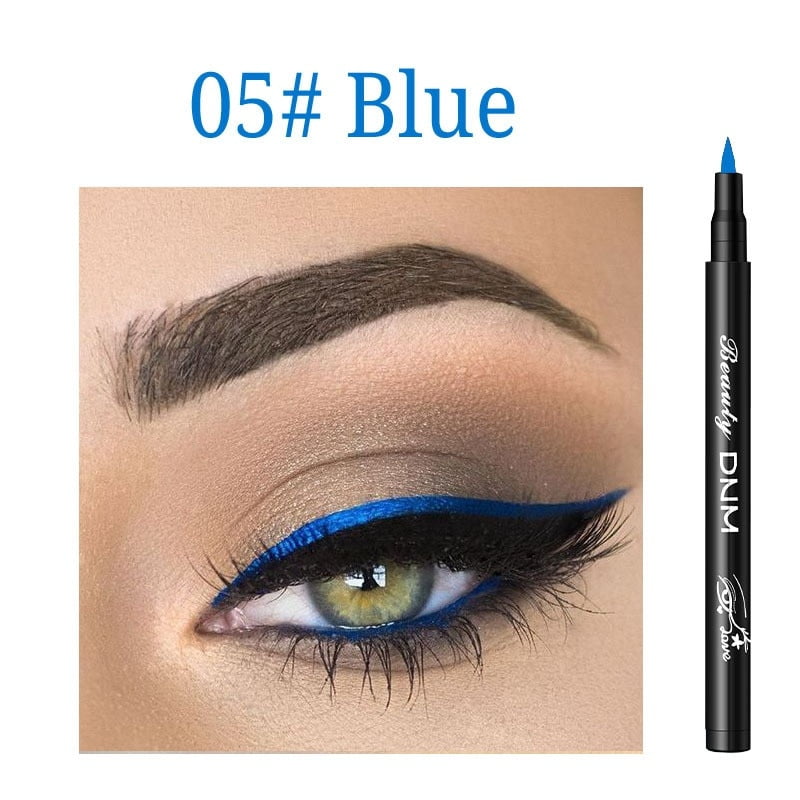 Color Liquid Eyeliner Long Lasting Waterproof SmudgeProof Eyeliner Pen
