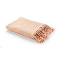 thumbnail image 2 of Ox Bay Peach Orange Cotton Throw, 60" x 50", 2 of 12