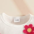 thumbnail image 6 of KPOPLK 2 Piece Baby Girl Summer Clothes Short Sleeve Gingham Puff Sleeve with Elastic Waist Shorts Outfits Set 1t 2t 3t 4t 5t 6t(18-24 Months,Red), 6 of 8