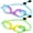 04-yellow & Blue Purple, variant on Vvinca 2 Pack Bungee Strap Kids Swim Goggles, No Hair Pulling Anti-Fog Adjust Goggles for Kids 4-16 Teens Youth